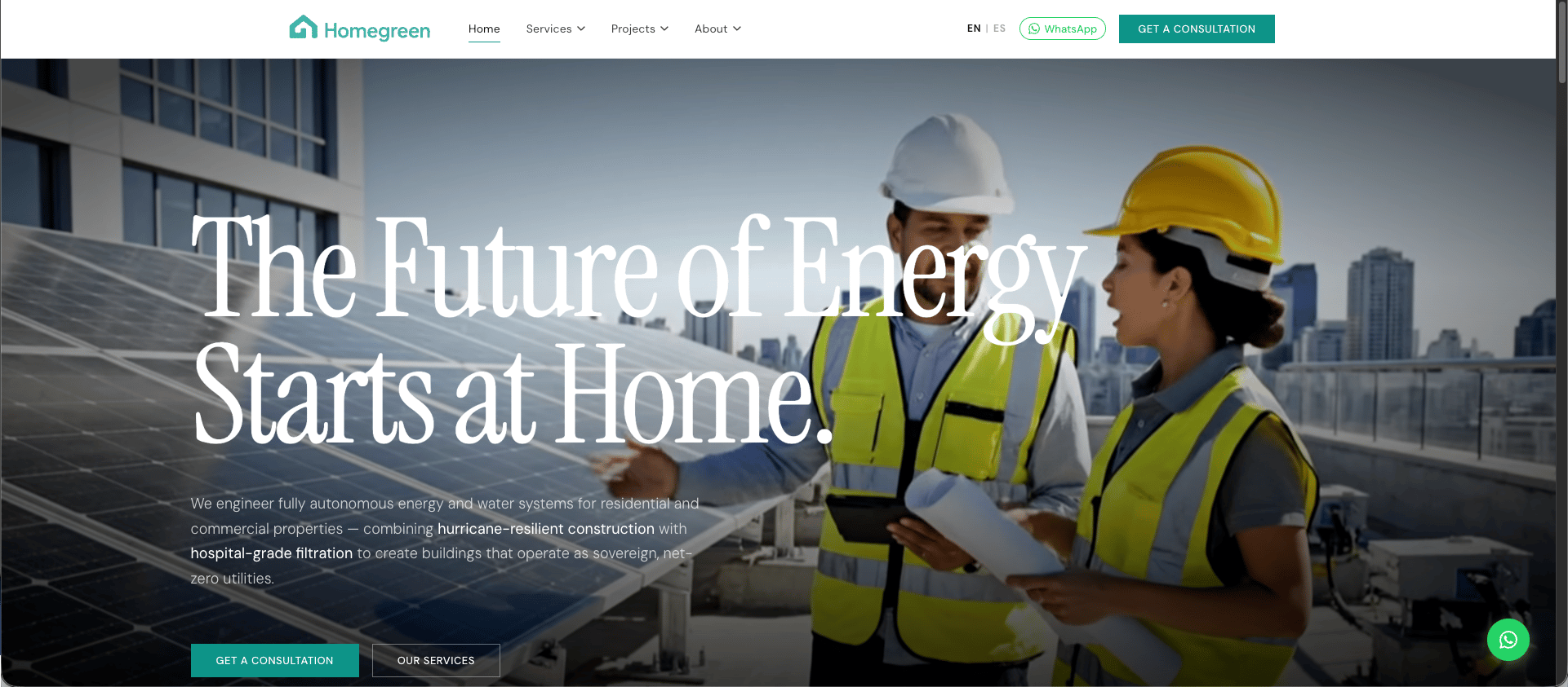 Homegreen Group, Desarrollo web
