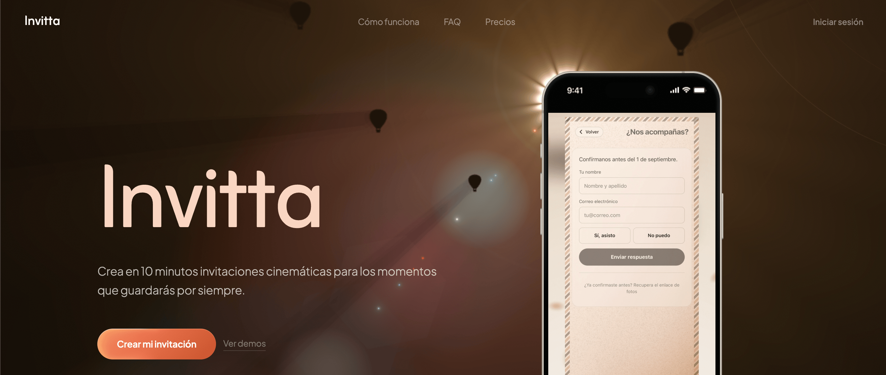 Invitta, Plataforma web